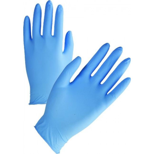 servisní nitrilové rukavice modré nepudrované vel.L balení 200ks